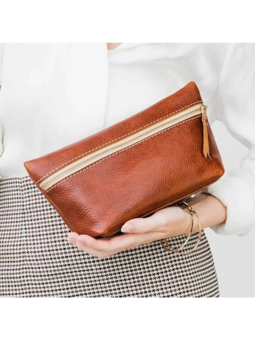 Extra Large Travel Makeup Bag - Zippered Cosmetic Organizer for Toiletries